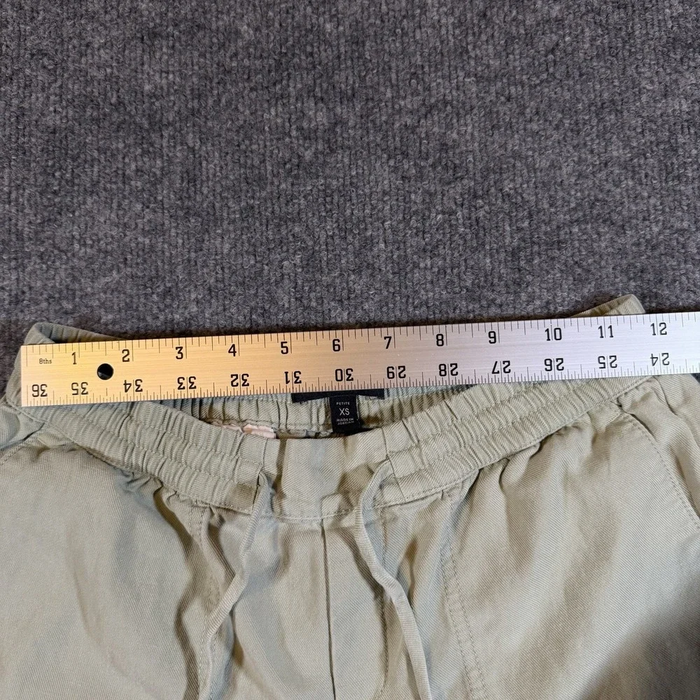 Banana‎ Republic Women's Linen Blend Pants Green Size XS Stretch Waist